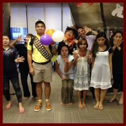 Russel with J&amp;J zombies #halloween #teleperformancesingapore  (at Teleperformance)