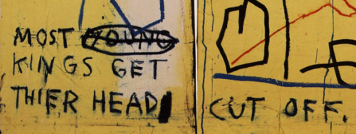 withoutyourwalls:Jean-Michel Basquiat, Charles the First(detail),1985