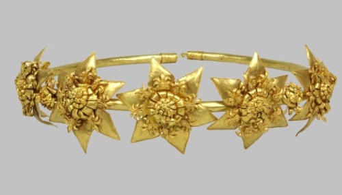 archaicwonder: Greek Diadem with Rosettes, Black Sea, 3rd-2nd Century BC