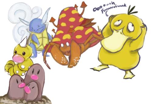 A few old sketches of pokemon.