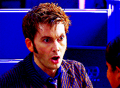 arthurpendragonns:  Tenth Doctor   reactions when being flirted with. 