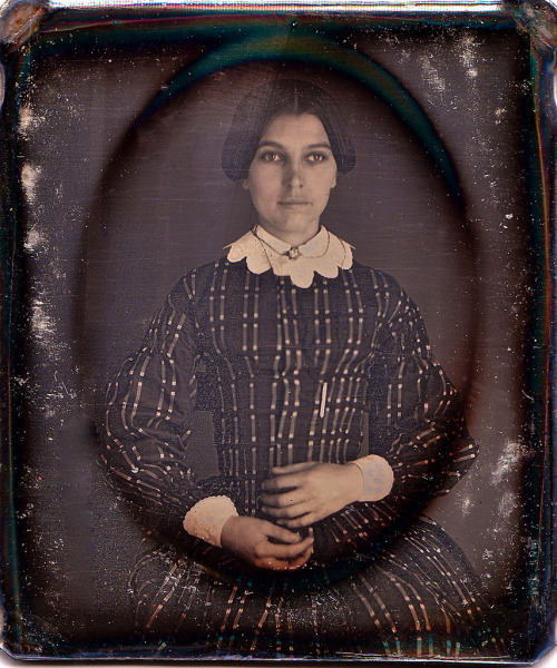 1/9th-Plate Daguerreotype of a Dark-Eyed Beauty, circa 1850 (by lisby1) Subscribe to my newsletter f