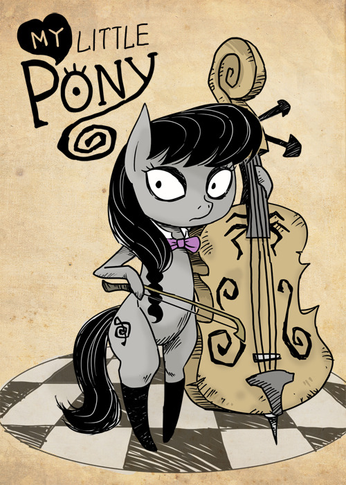 Tim burton style MLP~2.