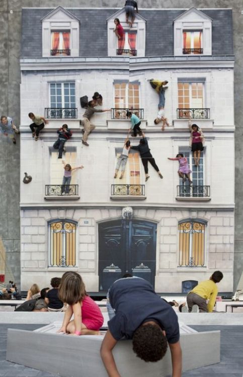 Dalston House art installation by Leandro Erlich