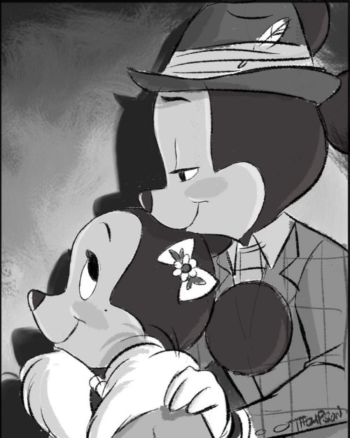 Mickey and Minnie by Steven Thompson