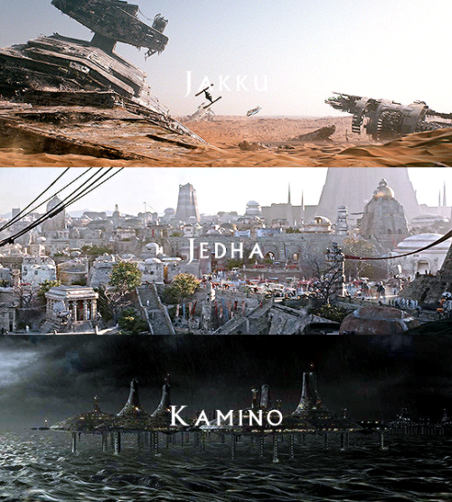 the-savior-and-the-pirate: SW Movies + Locations