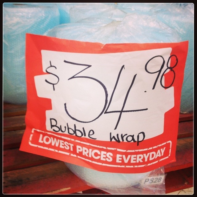 All my dreams have come true. Should I buy it?!?! #awesome #bubblewrap #fun #party
