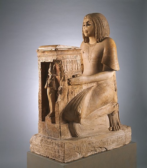 Kneeling Statue of Yuny from the reign of Seti I (1293-1279), New Kingdom 19th Dynasty,Ancient Egypt