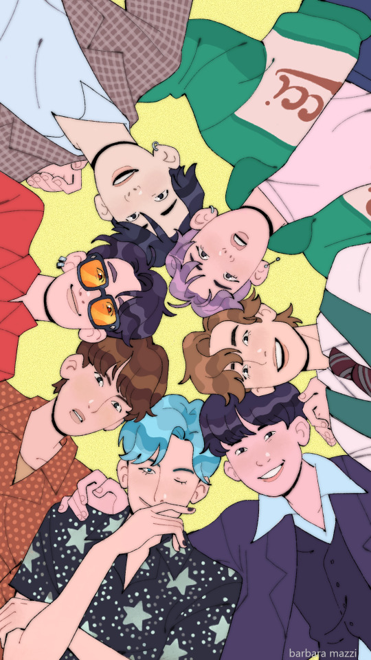I Dont Know ANYTHING About Bts But That Wont Stop Me From Drawing Them For My Friends Birthday.