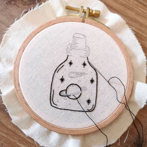 Preparing a new design for mini embroidery pattern   Join my Monthly Pattern Program on Patreon to l