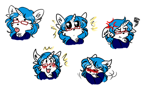 wellmanicuredman:acepom:expressions commission of the ADORABLE fursona of wellmanicuredman :D they a