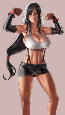 rule34stuffandjohncena:  Top 34 fictional characters that I would  wreck (provided they were non-fictional): 3. Tifa Lockhart (Final Fantasy VII).