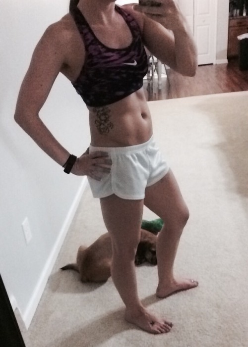 My dog is a professional photo bomb! Ab gains 