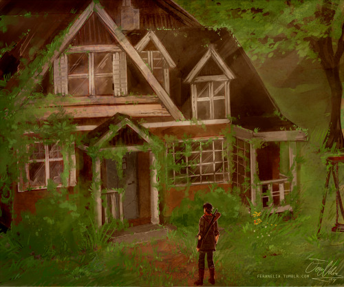feradoodles:Some backgrond practises I had made last spring for zombie/infected pokémon AU of mine. Meh. Been a long time since I’ve done BGs, they’ve never been really my forté OTL ;D