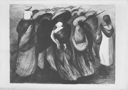 Rear Guard, José Clemente Orozco, 1929, Brooklyn Museum: Arts of the AmericasSize: image: 13 ¾