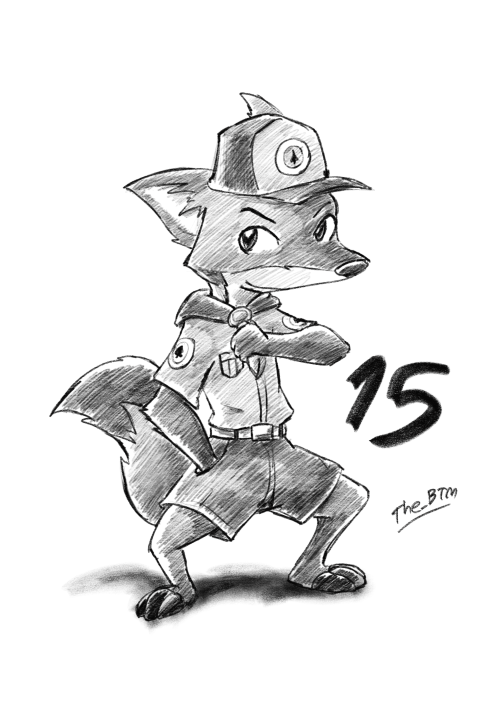 15.Nick Wilde by The-BlackToteM on DeviantArt. Nick Wilde in Scout costume from Zootopia