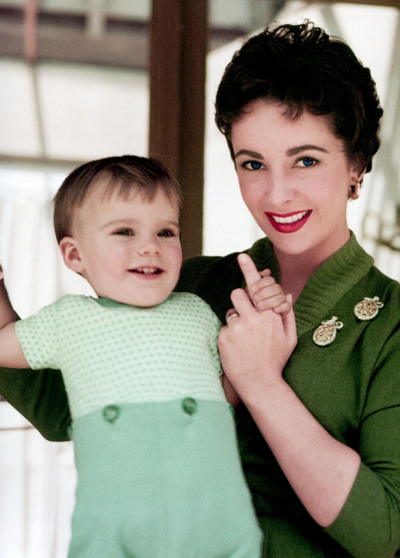 Lady Be Good: Elizabeth Taylor with her 16-month-old son,...