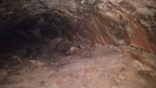 roosaurusrin:Lava River Cave near Flagstaff, Arizona. This lava tube was likely formed through a ven