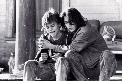 itsspookytoremember:  healhealinghealed:  sadsmoker:  shingeki-no-fucking-shit:  lustire:  cloudradical:  cloudradical:  Young Johnny Depp and Leonardo DiCaprio in What’s Eating Gilbert Grape  I literally posted this like yesterday afternoon it got