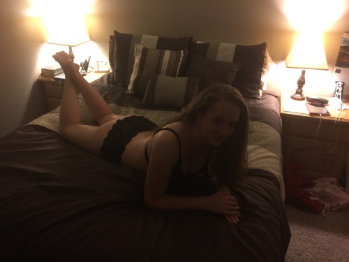 hornmorm69:  theldsute:  My sexy wife decided to forgo her G’s for the night and decided on a sexy photo shoot. Notice the quad scriptures on the night stand in on of the pictures, she had to get her daily scripture study in before bed   Wow, she is