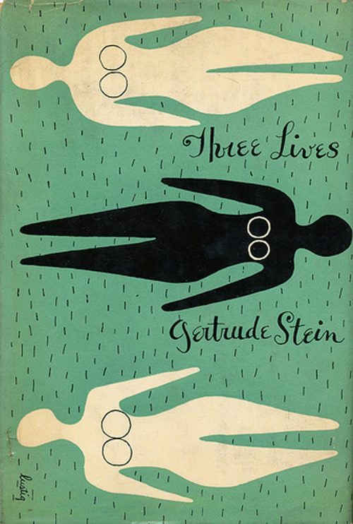 Gertrude Stein, Three Lives artwork by Alvin Lustig (via bee-things)