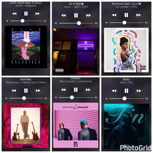 #Vibes #QUIÑ #dvsn #AriLennox #SteveLacy #BlaqTuxedo #Syd #instamusic