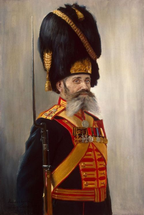 imperial-russia:Portrait of the Court Grenadier M. Kulakov by Poyarkov Vladimir Alexandrovich