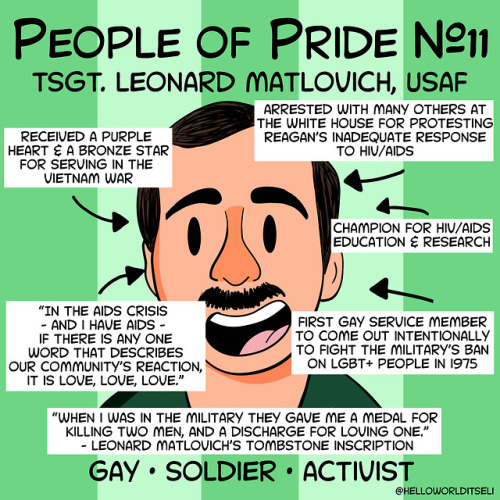 People of Pride #11: Technical Sargent Leonard MatlovichLeonard Matlovich had no intention of becomi