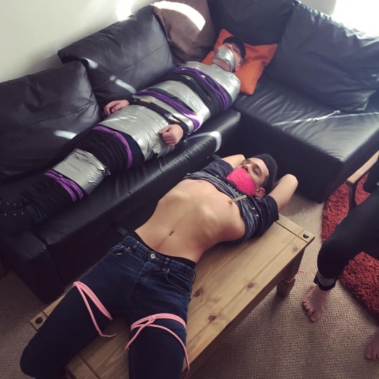 englishkinks:      I seem to enjoy having multiple guys tied and gagged…  