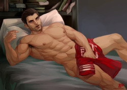 p2ndcumming:  redgart:  4th Lottery Prize: DerekIn case you didnt get enough of derek (I certainly could go forever  drawing him haha) The Eight Phases (the winner) asked for more of him. I hope you like it  :)There are  more versions  of this pic