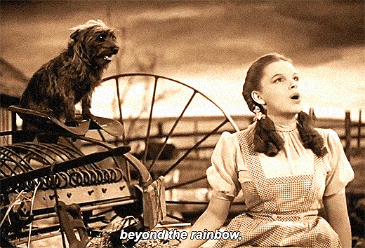 Movie Gifs Somewhere Over The Rainbow Way Up High There S A Movie Gifs Somewhere Over The Rainbow Way Up High There S A