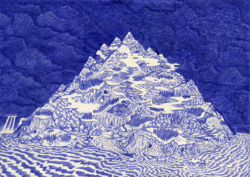 kevinlucbert:Cyclops Island29,7x 42 cm, encre sur papier, Kevin Lucbert, 2013.