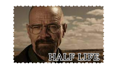 stamp: walter white, with an incorrect caption that says half-life