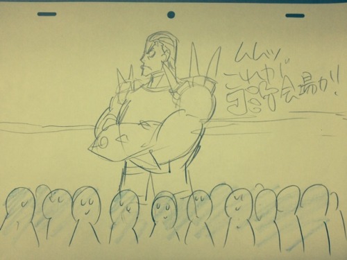 weedshibe:  beefyoctopi:  leseanthomas:  Toshio “Sushio” Ishizaki, Chief animation Director/Character Designer of Kill LA KiIl & his silly Ira Gamagori sketch stories done this past week at Studio Trigger.  just a reblog to let everybody know