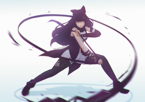 koyoriin:  http://www.pixiv.net/member.php?id=12576068http://instagram.com/koyori_n Drawing of Blake! (So far I’ve also drawn Ruby and Weiss!) 
