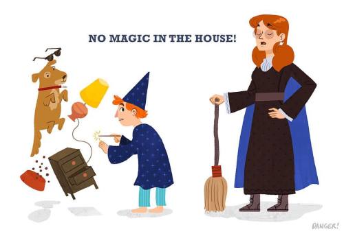 No Magic in the House #kidlitart #illustration #artistsoninstagram #childrensbooks