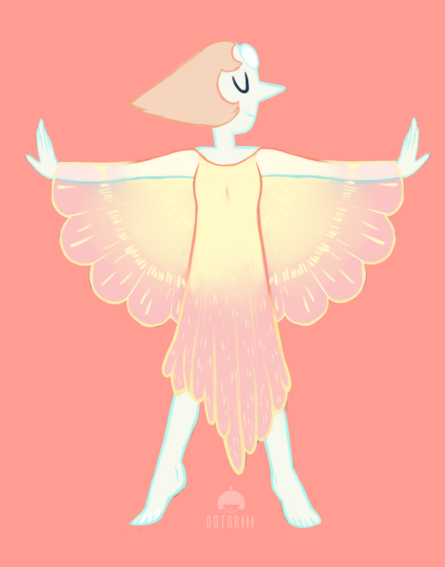 dotoriii-doodles:  I thought Pearl would look really pretty in this dress so guess what I drew!