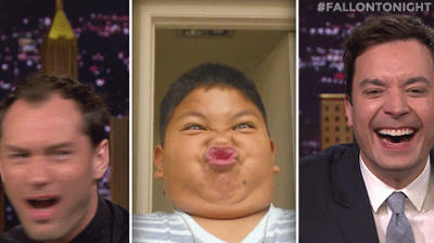 fallontonight:You sent in the faces, Jimmy and Jude Law did their best to recreate them!