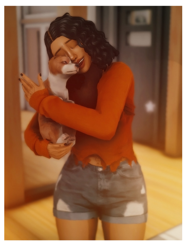 After realizing the kiddos will soon be gone I decided to have Miya adopt two little pups to keep her and Zara company.. #the sims 4 #sims 4#ts4#s4#my: sims#my: outtakes#Finch Legacy#Miya Micelli