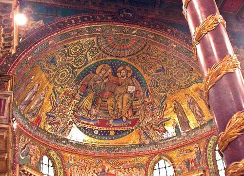 arthistry:‘Coronation of the Virgin’, Santa Maria Maggiore, Rome, 1290 - 95