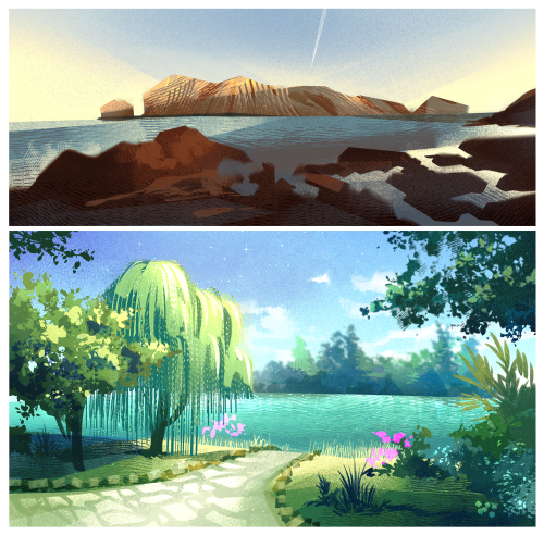 more plenairs and photo studies uxu;;