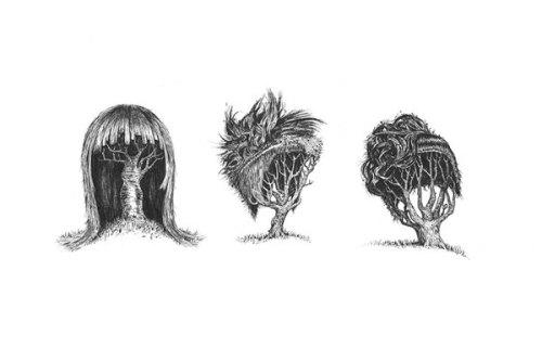 devidsketchbook: TREES WITH HAIRCUTS Illustrator Jonny Glover