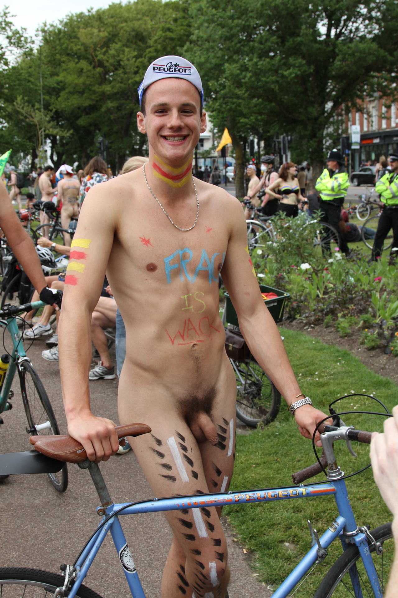 publiclynude:  The World Naked Bike Ride - Brighton 2015 taken by Publicly Nude,