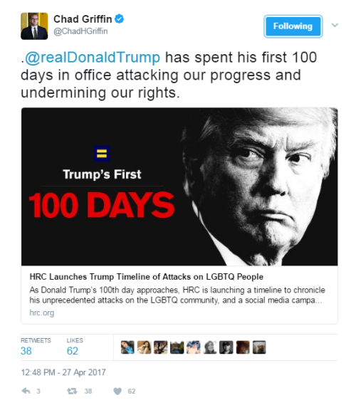 Source100 DAYS: HRC Launches Timeline of Trump’s Unprecedented Attacks on LGBTQ Community