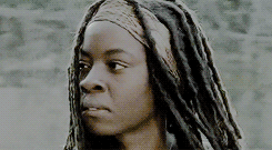 shadesofdixon:  TWD Meme: [2/3] Walker Kills → Michonne [Say The Word]