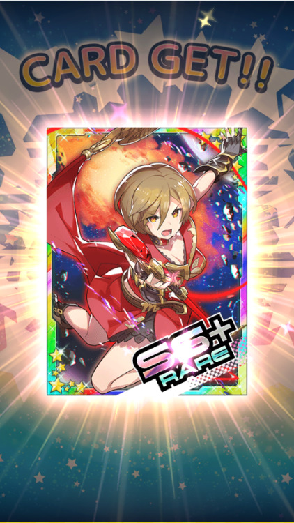 yueasuka: My first SSR+ turn out to be Meiko!! And with her Antares regalia~  Uhm…yes? I thin