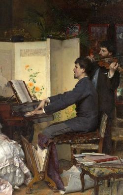 Detail: Petit Concert, Pascal Dagnan-Bouveret 