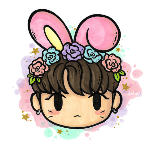 Mini Easter bunny Jungkook!