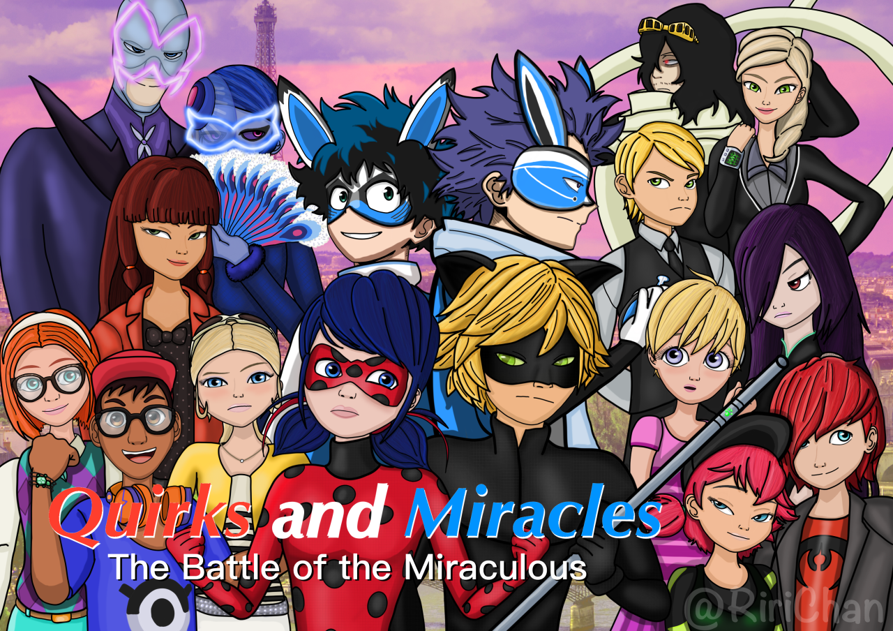 Miraculous Ladybug all main characters in one picture 