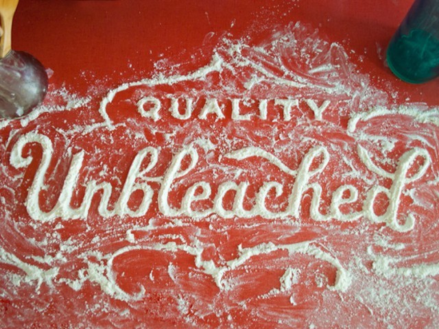 typostrate:  Food Typography  made of pepper, curry, honey, biscuit, noodles, cheese,